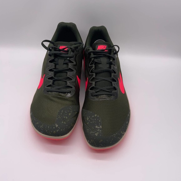 Nike Zoom Rival D 10 Spikes Olive Track Cleats - Picture 2 of 8